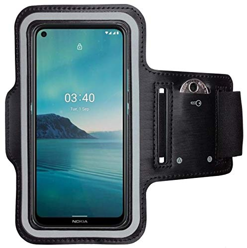 CoverKingz Brassard de Sport pour Nokia 3.4 - Brassard pour Smartphone, Accessoire de Sport avec Poche pour Les clés Nokia 3.4 - Accessoire Sport, Brassard téléphone Portable Noir
