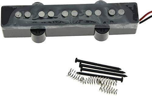 Dopro Micro jazz 5 cordes J Bass Alnico 5 chevalets vintage 60s Noir