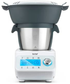 Robot da cucina multifunzione Lachef | Caraffa in acciaio inossidabile da 3,5 l | 23 funzioni | Sensore di temperatura e peso | Valvola di regolazione del vapore e antibloccaggio a surriscaldamento |