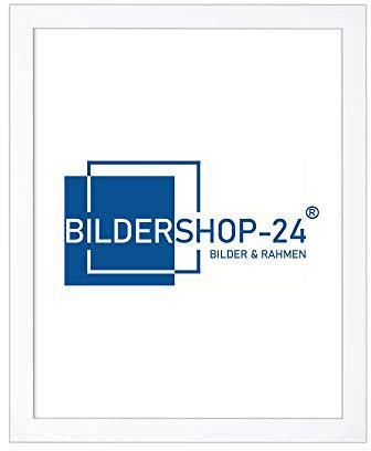 Bildershop-24 Puzzlerahmen London für Puzzle ca. 500-1000 Teile 47x68cm 68x47cm Weiß mit Acrylglas