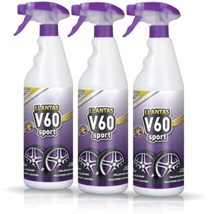 Sisbrill V60 Sport Felgenreiniger, neutral und sicher, Gecko-Spray, 1 Liter (3er-Pack)