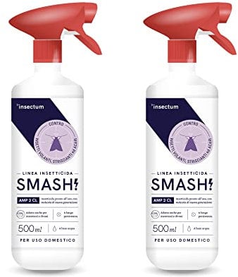 Insetticida Spray anti formiche, Anti Ragno e Altri Insetti AMP 2CL 2x 500ml | Spray Anti Insetti striscianti e Volanti | Antiacaro Spray