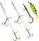 THKFISH Shallow Rig Hecht Stinger Systeme Drillinge Angelhaken für gummifisch Pike Stinger Rig L-2PCS