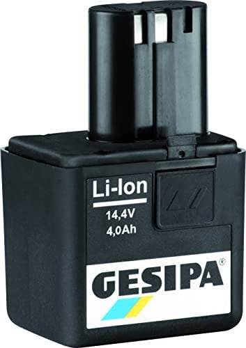 Gesipa Akku für Bird-Geräte (Ersatzakku 14,4 Volt, 4,0 Ah, leistungsstarker Akku, Li-Ionen Akku) 1666441 Mehrfarbig