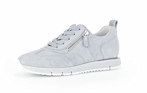 Gabor Damen Low-Top Sneaker, Frauen Halbschuhe,Wechselfußbett,Best Fitting,schnürschuhe,schnürer,straßenschuhe,aquamarin,37 EU / 4 UK