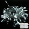 H HANSEL HOME Guirnalda Luces LED Pilas Luces Navidad Exterior Pilas 140 LED 11M Impermeable IP44 con 8 Modos Exterior y Interior Decoración para Habitacion, Bodas, Jardín, Fiesta - Luz Blanca
