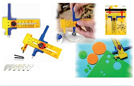 Cutter cortador de círculos, cutter compás, cúter para costura, patchwork y manualidades.