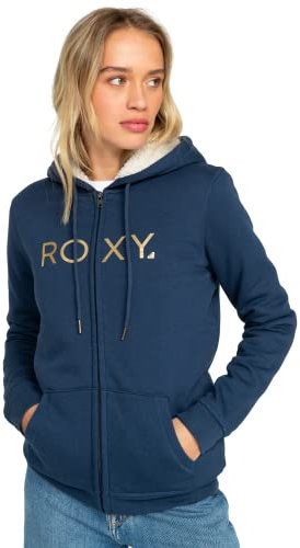 Roxy Sweat à Capuche Femme zippé doublé en Sherpa