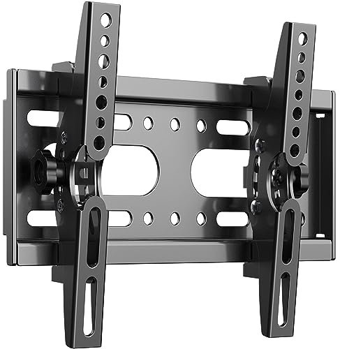JXMTSPW Soporte de pared para TV inclinable para pantallas de 14 a 42 pulgadas, montaje en pared, soporte de monitor, soporte de TV VESA Max 200 x 200 mm, capacidad máxima de 25 kg, 21 24 27 32 37