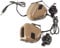 Fydun Airsoft Dummy Tactical, Outdoor Waterproof Folding Tactics Microphone Earphone Headset For Cs Combats Games Mud (Tan)