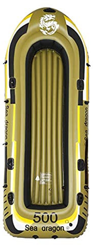 WolFum Großes aufblasbares Kajak, Ruderboote, Rettungsboot, Schlauchboot, Kanu, Fischerboot, Floß, Angelventil, Schlauchboot, Wassersport