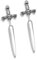 GTHIC Edelstahl Punk Schwert Ohrstecker für Männer Frauen Gothic CZ Dolch Ohrringe Geschenk
