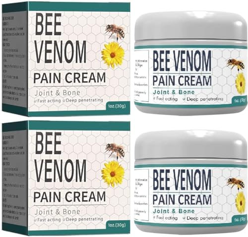 2 Stück Bee Venom Advanced Joint Cream, Bienengift Erweiterte Gelenkcreme, Professional Bienengift Reparatur Creme, Linderung für Nacken, Taille, Rücken, Hände, Füße und Beine Unbehagen