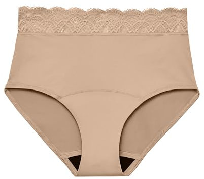 Thinx For All Leaks Hi-Waist-Unterwäsche, fasst bis zu 100 ml oder 6 Esslöffel oder 1/4 Tasse Flüssigkeit, leichte Saugfähigkeit, Inkontinenzunterwäsche für Frauen, FSA HSA-zugelassen, weibliche