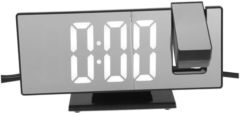 WOFASHPURET Uhr Mit Ewigem Kalender Wecker Wecken WLAN-Uhr Projizierbarer Wecker Digitaler Wecker Wetteruhr Projektionswecker Wecker Aufwachen Lauter Wecker Abs Projektionsuhr Led Kind