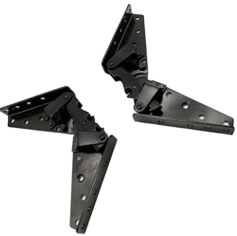 QPWYSH Bisagras, 2 Piezas/Par De Bisagras De Sofá De Acero Inoxidable Negro, Cama Plegable Ajustable Mecanismo De Cama Mecanismo De Soporte Hardware De Muebles.