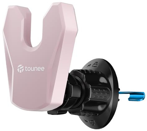 Socket Grip Support Smartphone Voiture, Grip Bouches d'aération de Support Telephone Voiture Compatible avec l'iPhone, Tous Les Téléphones avec Socket Grip (Rose)