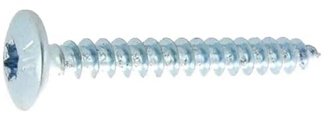 Vis de penture Torx acier zingué blanc 6X50 boîte de 200 - ULTIMA - AFB3116050