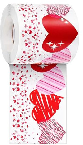 Valentine Heart Border Aufkleber Schlafzimmer Fenster Wand Hochzeit Dekor 18 m lang Liebe Herz Bordüre Trim Wandaufkleber