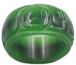 GSZCCZS Grüner Jadeit-Jade-Ring für Damen, für Damen und Herren (Ringgröße: Innendurchmesser 17 mm)