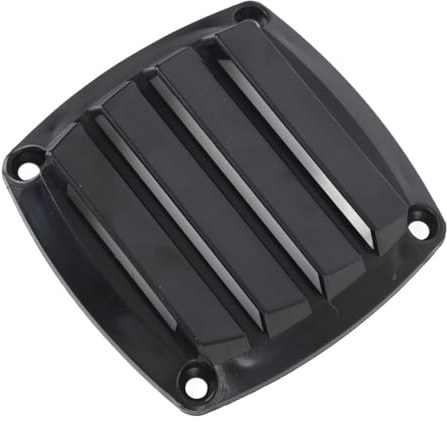 SIXRUN 3 Zoll Lüftungsgitter für Wohnmobile, Lüftungsgitter Abluftgitter Außengitter Insektenschutz für Wohnwagen Wohnmobil Caravan Boot, Weiß (Black)