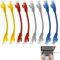 Watlikeup 8 Pcs Short Cat6 Ethernet Patch Cable,High Speed Internet Network Cable Cat6 Patch Cables with Rj45 Connectors for Router Modem,Patch Leads,Server Switch TV PC (Mixed Color)