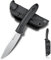 FORESAIL Kleines feststehendes Messer, 8.3cm DC53 Stahlklinge und G10 Griff, mit Kydex Scheide, EDC taktisches Messer für Männer Frauen, Outdoor Wandern Camping Messer (Der kieselstein wirkt)