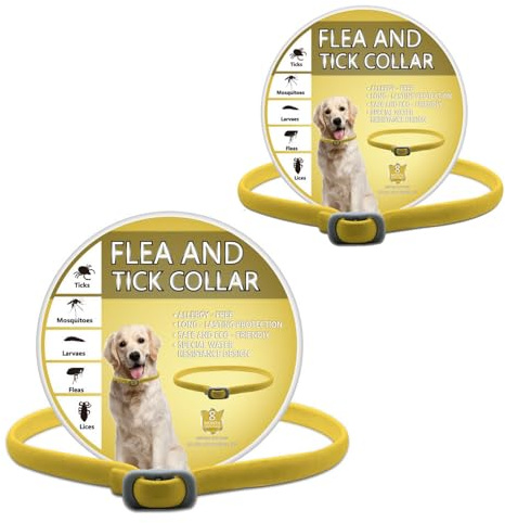 2-Pack Dog Collar Repellent: Repellent Collars for Dogs, Adjustable Water-Resistant Collar for Small Medium Large Dogs