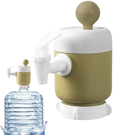 Krmoau Manual Water Bottles Pump, Manual Water Pump for 5-22 Litre Container with Spout, Replacement Part for Gallon Jugs Travel Home School Studio
