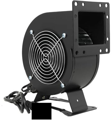 POAHNCU Ventilatore a Condotto, Ventilatore centrifugo da 120 W con Flangia Rotonda, for Riscaldamento, Ventilazione, Stufa a Legna, Caldaia, Forno Esterno, Nero,Strumenti di soffiaggio