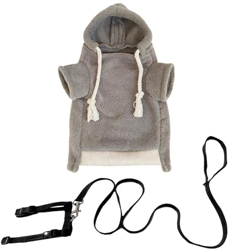 Frettchen Kleidung | Weiches Hamster Outfit Mit Geschirr,Kleintier Frettchen Pullover,Für Eichhörnchen Chinchilla Hauskatze Chihuahua