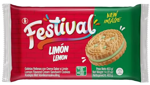 Festival Galleltas Limón, Deliciosas y Cremosas, Ideales para Postres, Snacks y Momentos Dulces