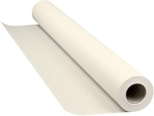 Tezraftaar® Paper Banquet Roll 25m x 1.14m Ivory Disposable Banqueting Roll Table Cover Clothes for Christmas Catering Supply Wedding Birthday