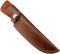 Aibote Fixed Blade Knife Sheath Belt Loop Case Hunting Holster Carrying Knives Leather Holder Sheaths Scabbard Pouch Bag Pocket EDC Camping Outdoor Tool