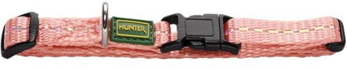HUNTER TRIPOLI VARIO BASIC Hundehalsung, Hundehalsband, Nylon, reflektierend, Klickverschluss, XS-S, hellrosa
