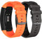 NotoCity Correa para Samsung Gear Fit 2 / Gear Fit 2 Pro Silicona Pulsera de Repuesto (S, Negro+Naranja)