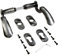 Gedotec TILLY-R - Maniglia per porta da giardino in ferro battuto anticato, colore nero opaco, 1 set di maniglia per porta della camera