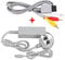 CHILDMORY AC Power Adapter UK Plug Power Supply With AV Audio Video Cable Cord for Wii U Gamepad Console System