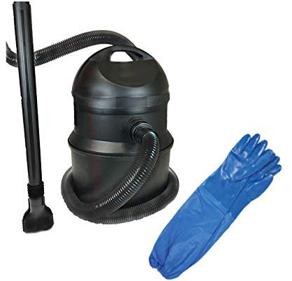Swell UK 1400W Pond Vacuum Cleaner & Heavy-Duty Gloves | Underwater Sludge & Debris Remover with 25L Tank Volume | Including 2m Discharge Hose & 3x Cleaning Nozzles – 2 Year Guarantee