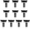 QWORK® Kurbelschraube Innensechskant, Kurbelschraube Fahrrad, für Tretlager Innenlager Edelstahl Crank Bolts, 8 mm x 15 mm, 10 Stück