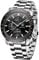 BY BENYAR Herrenuhr Quarz Sport Chronograph Mode Marken Business Uhr Herren Braun Lederuhr Wasserdicht Kratzfest Analog Automatik Datum Elegantes Geschenk Armbanduhr (Stahl Schwarz