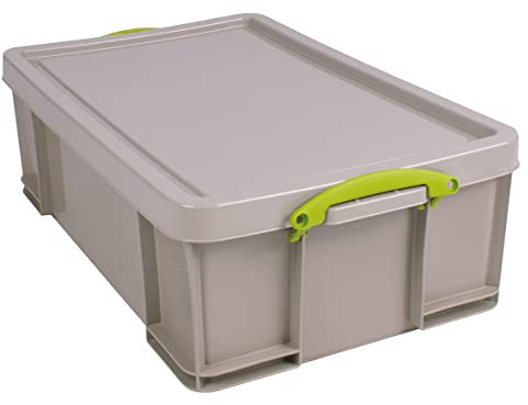 Really Useful Box Plastic Storage 50 Litre Recycled Dove Grey