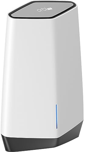 Netgear Orbi Pro Router Mesh Wi-Fi 6 Tri-Band per l'Azienda o la Casa (SXR80), 4 SSID, VLAN, QoS, Copertura fino a 200 m² e 80 Dispositivi, AX6000 (fino a 6 Gbps)