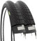 Ecovelò Unisex – Erwachsene 20 x 1.75 Gummireifen schwarz 2 Reifen 20 x 1,75 (47-406) für Graciella City Bike BMX, Einheitsgröße