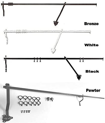 Rising Door Portiere Rod Durable And Strong (Bronze 42 (106cm) Long)
