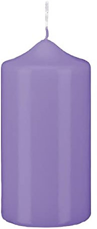 Stumpenkerzen Stumpen Kerzen Lavendel Lila 10 x Ø 4 cm, 12 Stück getauchte Spitzkopf in RAL Qualität