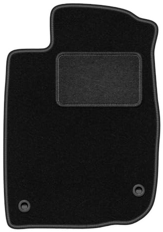 Velours-Fahrermatte passend für Honda CR-Z 2010-2016, Schwarz, LUX | passend für Coupé; Velours-Teppich (Polypropylen), ca. 6,5 mm; rutschfest, ovale Befestigungen (Typ HND)