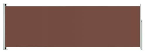 vidaXL Seitenmarkise Ausziehbar Sonnenschutz Sichtschutz Windschutz Seitenwandmarkise Seitenrollo Markise Balkon Garten Terrasse 200x600cm Braun