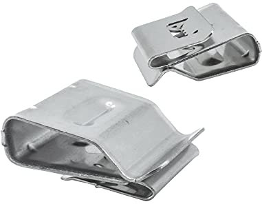 Zayin Solarmodul Kabelclips Photovoltaik Kabelclips Anhängerrahmen Drahtklemmen Clips Edelstahl 21,6 mm/0,85 Zoll Länge-[100 Stück]