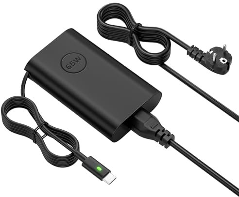 Chargeur USB C 65W 45W pour Dell XPS 13 9350 9360 9365 Latitude 5420 7420 7210 9410, Dell Inspiron Lenovo Thinkpad HP Chargeur USB-C Ordinateur Portable